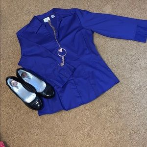 Indigo Blue Dress Shirt
